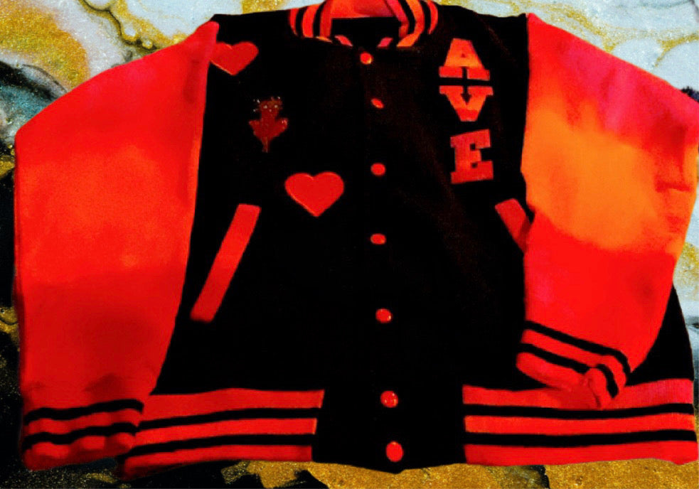 Custom Letterman Jacket with Patches